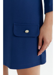 K148 Trapeze dress - navy blue