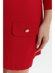 K148 Trapeze dress - red