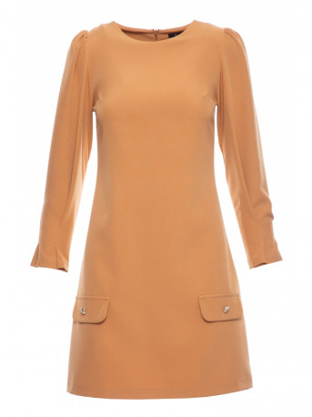 K148 Trapeze dress - cinnamon