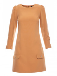 K148 Trapeze dress - cinnamon