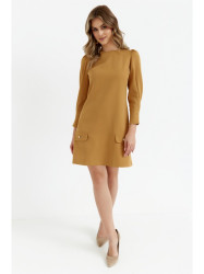 K148 Trapeze dress - cinnamon