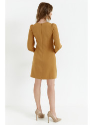 K148 Trapeze dress - cinnamon