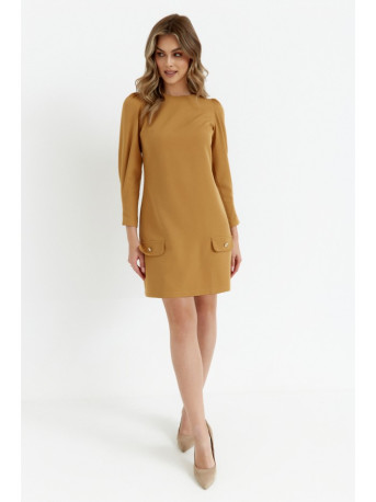 K148 Trapeze dress - cinnamon