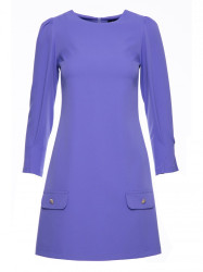K148 Trapeze dress - light purple