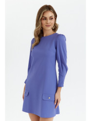 K148 Trapeze dress - light purple