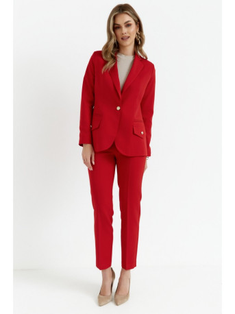K141 Blazer with double flap pockets - red