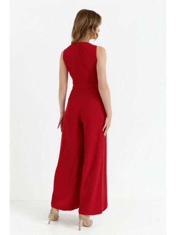 K184 Wide leg jumpsuit - red