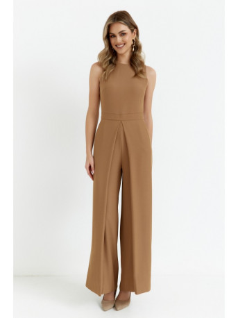 K184 Wide leg jumpsuit - beige