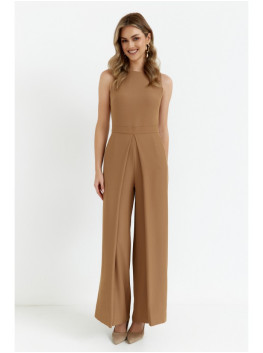 K184 Wide leg jumpsuit - beige