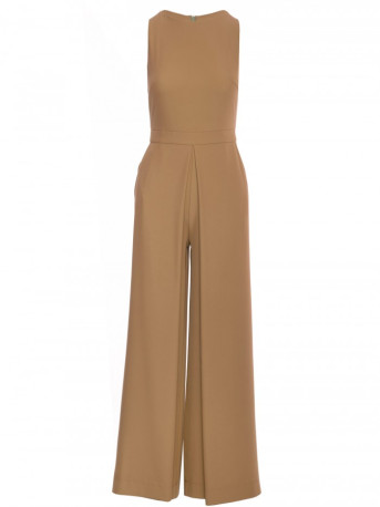 K184 Wide leg jumpsuit - beige