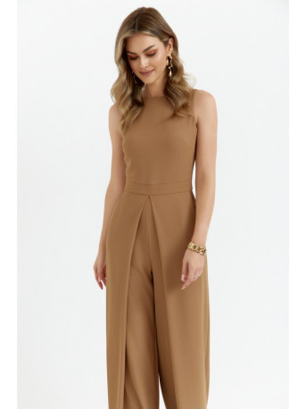 K184 Wide leg jumpsuit - beige