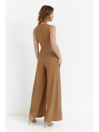 K184 Wide leg jumpsuit - beige