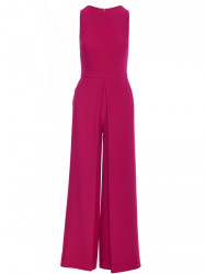 K184 Wide leg jumpsuit - plum
