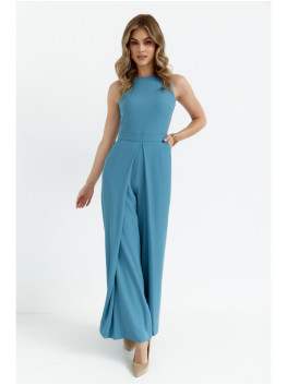K184 Wide leg jumpsuit - sky blue