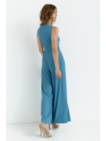 K184 Wide leg jumpsuit - sky blue