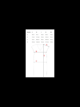 S392 Relaxed fit dress with V-neck - light blue