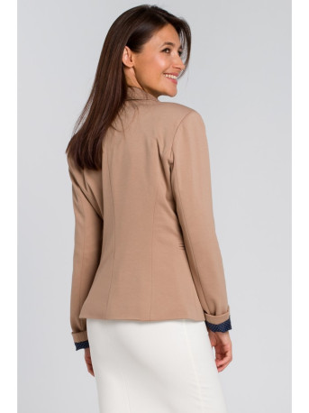 S154 Single button blazer - beige