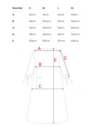 S393 A-line dress with tie sleeves - dove grey