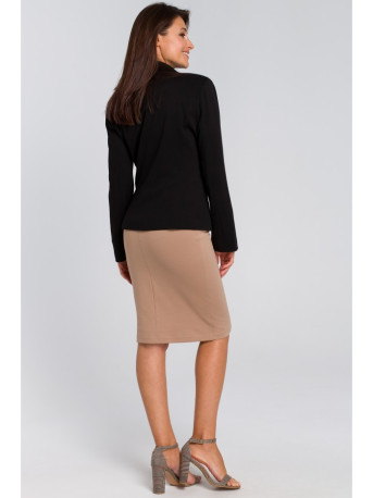 S154 Single button blazer - black