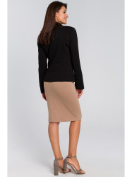 S154 Single button blazer - black