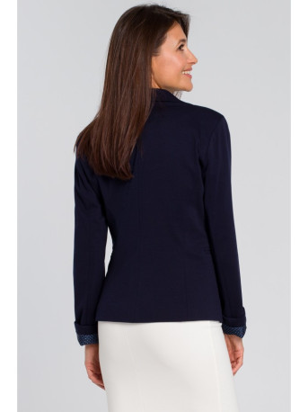 S154 Single button blazer - navy blue