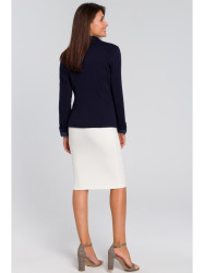 S154 Single button blazer - navy blue
