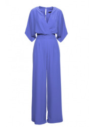 S395 Platus kombinezonas su pakietinta iškirpte - mėlynas