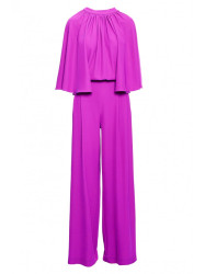 S397 Wide sleeve jumpsuit with split back - lavender