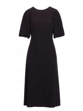 S399 Puff sleeve dress - black