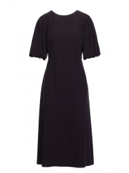 S399 Puff sleeve dress - black