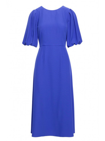 S399 Puff sleeve dress - blue