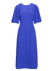 S399 Puff sleeve dress - blue