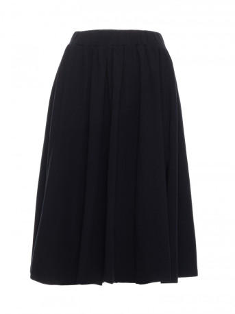 B130 Flared midi skirt - black