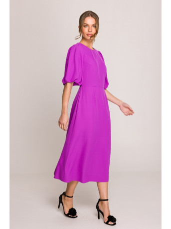 S399 Puff sleeve dress - lavender