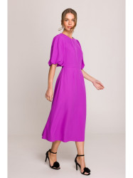 S399 Puff sleeve dress - lavender