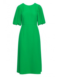 S399 Puff sleeve dress - green