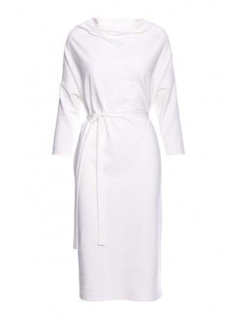 S403 Oversized knit dress - ecru