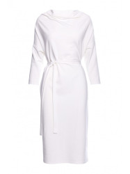 S403 Oversized knit dress - ecru