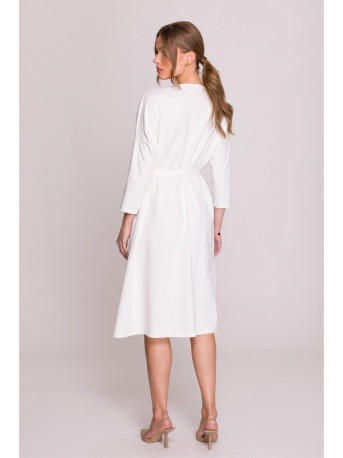 S403 Oversized knit dress - ecru