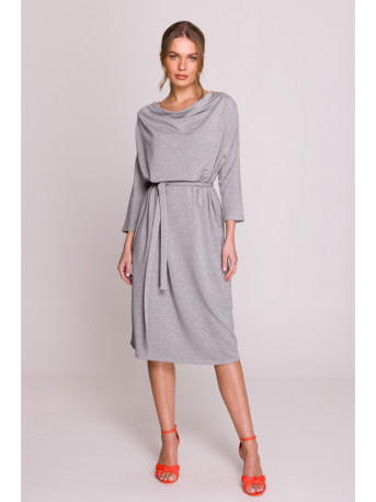 S403 Oversized knit dress - grey
