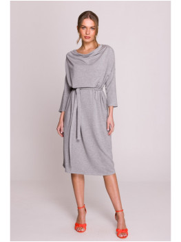 S403 Oversized knit dress - grey