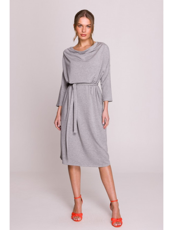 S403 Oversized knit dress - grey