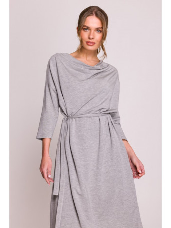 S403 Oversized knit dress - grey