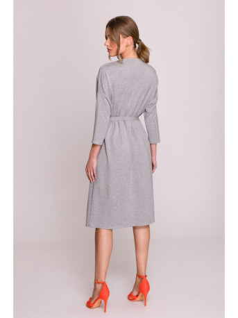 S403 Oversized knit dress - grey