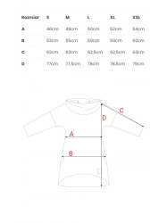 B131 High collar pullover top - powder