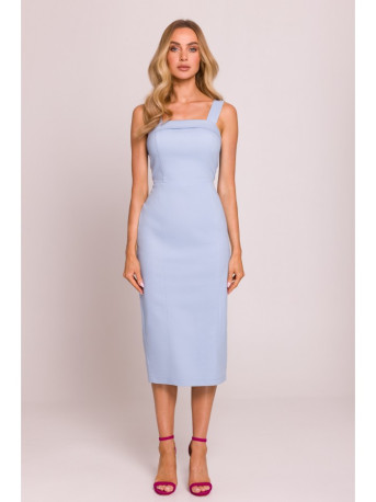 M843 Denim midi dress - light blue