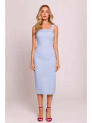 M843 Denim midi dress - light blue
