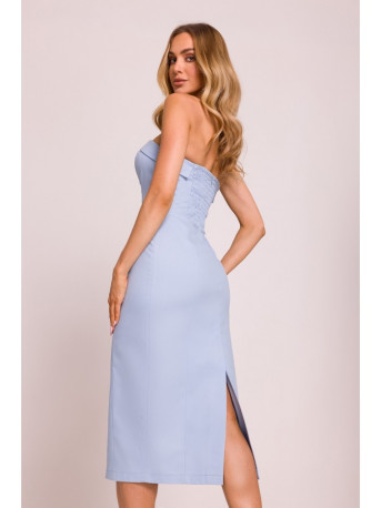 M843 Denim midi dress - light blue