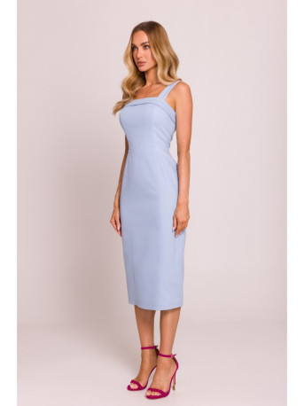 M843 Denim midi dress - light blue