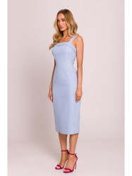 M843 Denim midi dress - light blue
